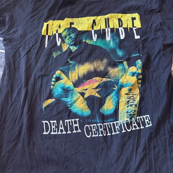 Ice Cube Death Certificate Tour Shirt Official Reprint XL NWA - Picture 1 of 3